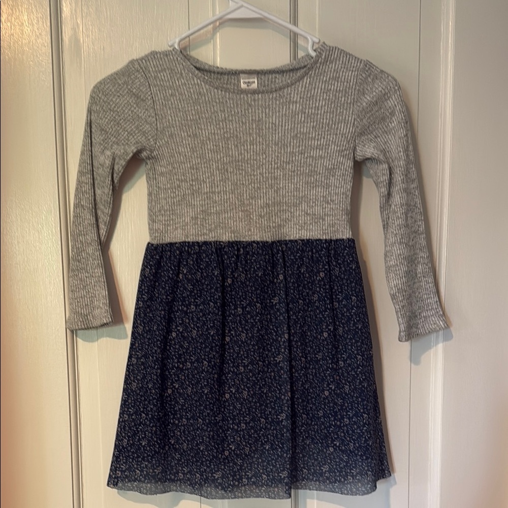 Osh Kosh Gray and Blue Girls Dress size 5T